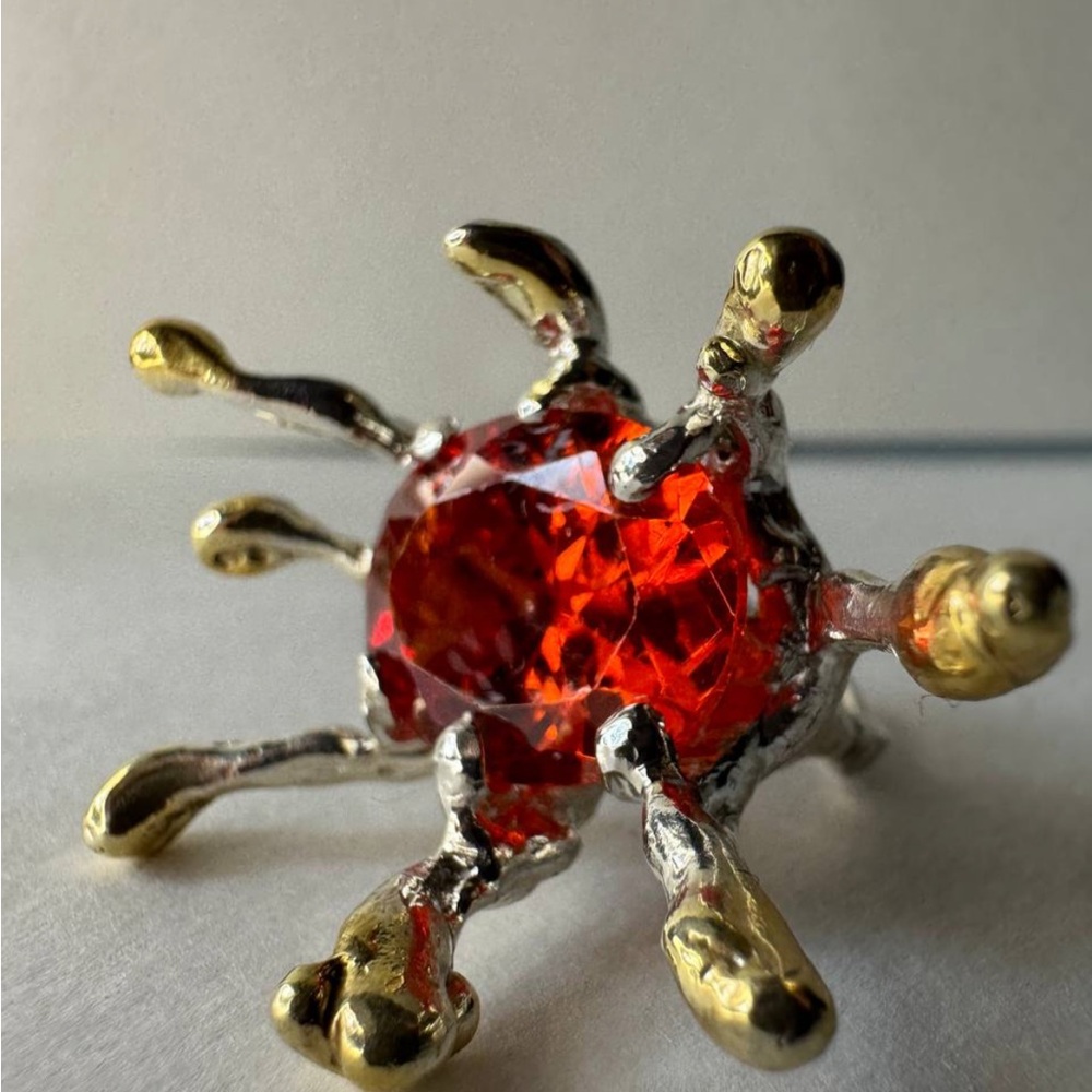 Nelly Moor “Freaky sun “Collection Ring Sterling Silver with Spessartine Garnet